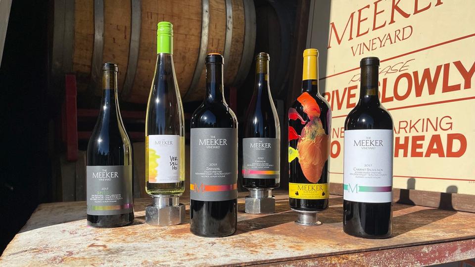 Wines from The Meeker Vineyard in Healdsburg, California