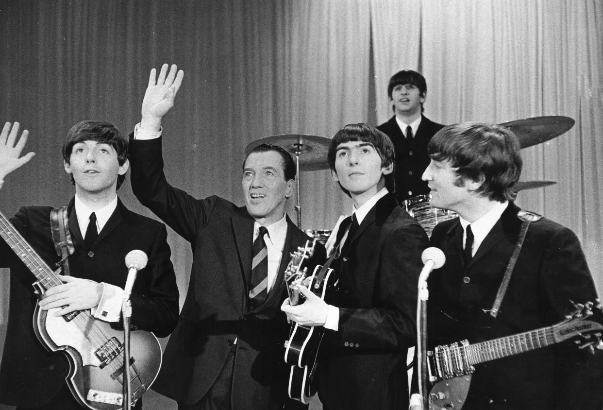 The beatles, the ed sullivan show, new york, 60s. (Photo by: Universal Archive/Universal Images Group via Getty Images)
