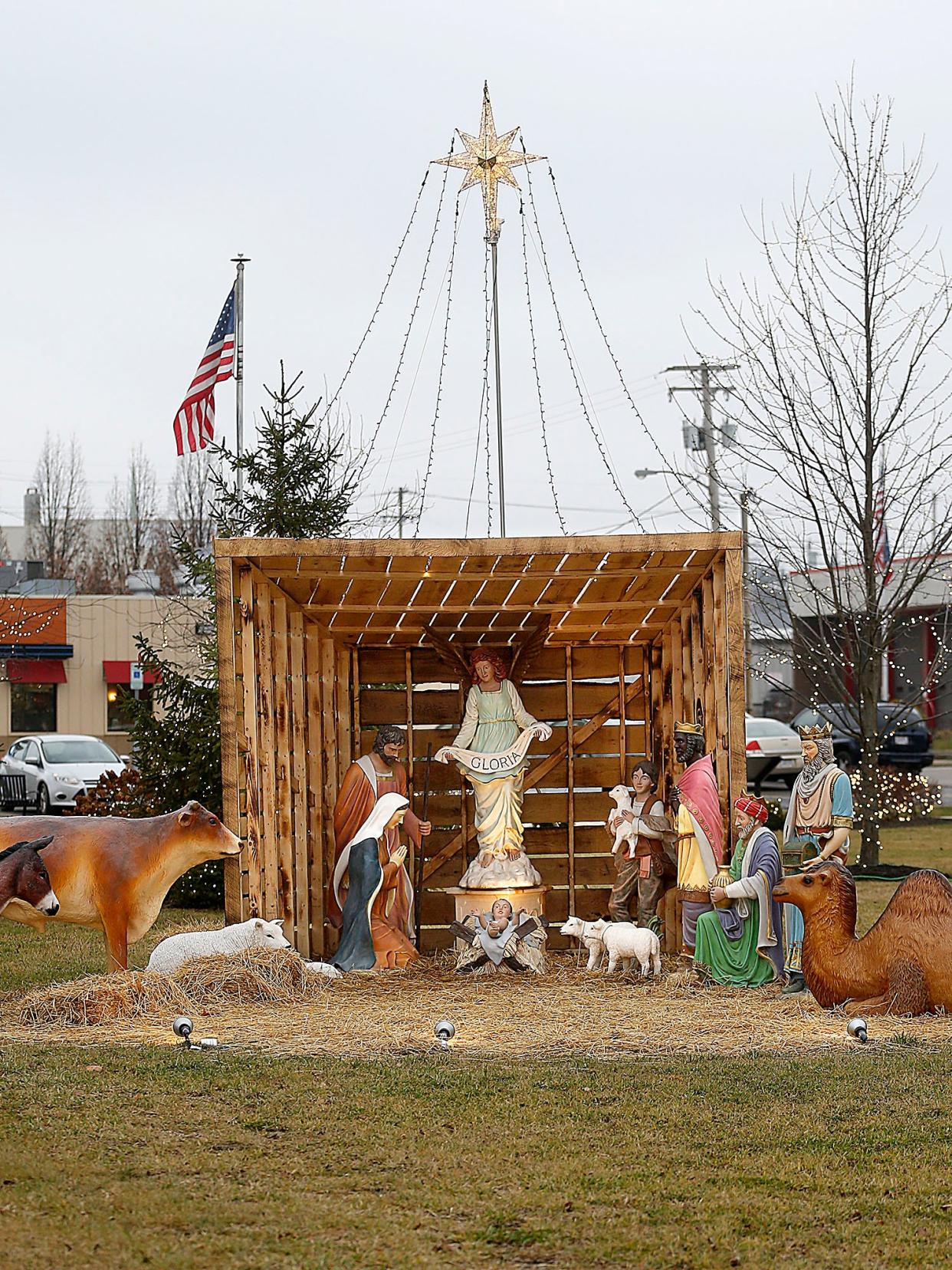 The Nativity Scene in Bicentennial Park is seen here on Thursday, Dec. 8, 2022. TOM E. PUSKAR/ASHLAND TIMES-GAZETTE