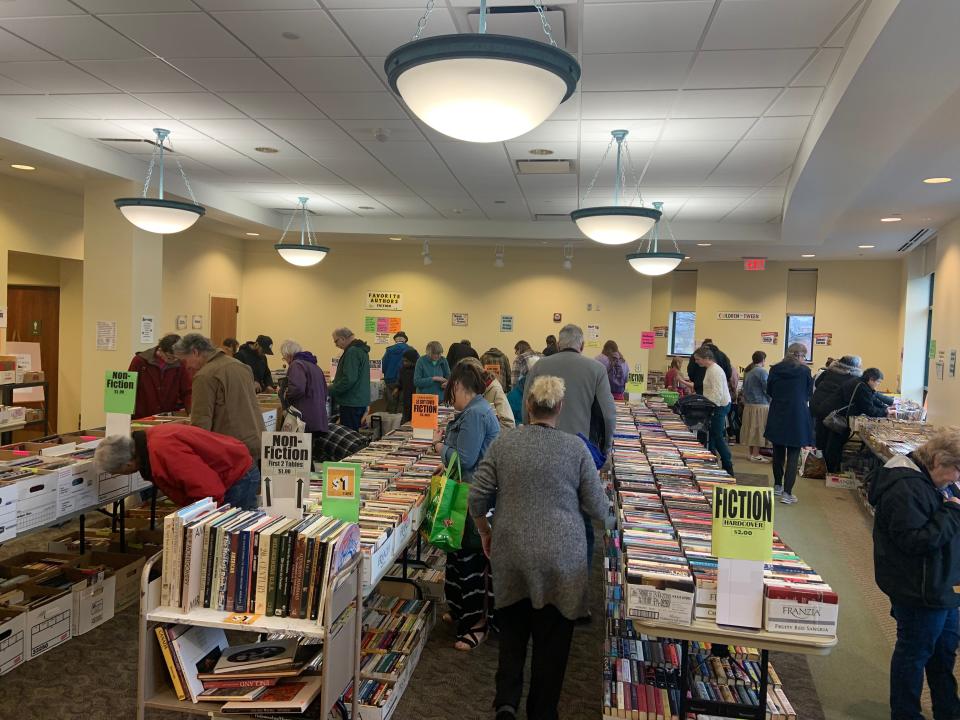 Officials at the Levi Heywood Library in Gardner kicked off their biannual Friends of the Library book sale with a special preview sale on Thursday, April 18. The sale will continue on Friday from 9 a.m. to 4:30 p.m. and Saturday from 9 a.m. to 4 p.m.