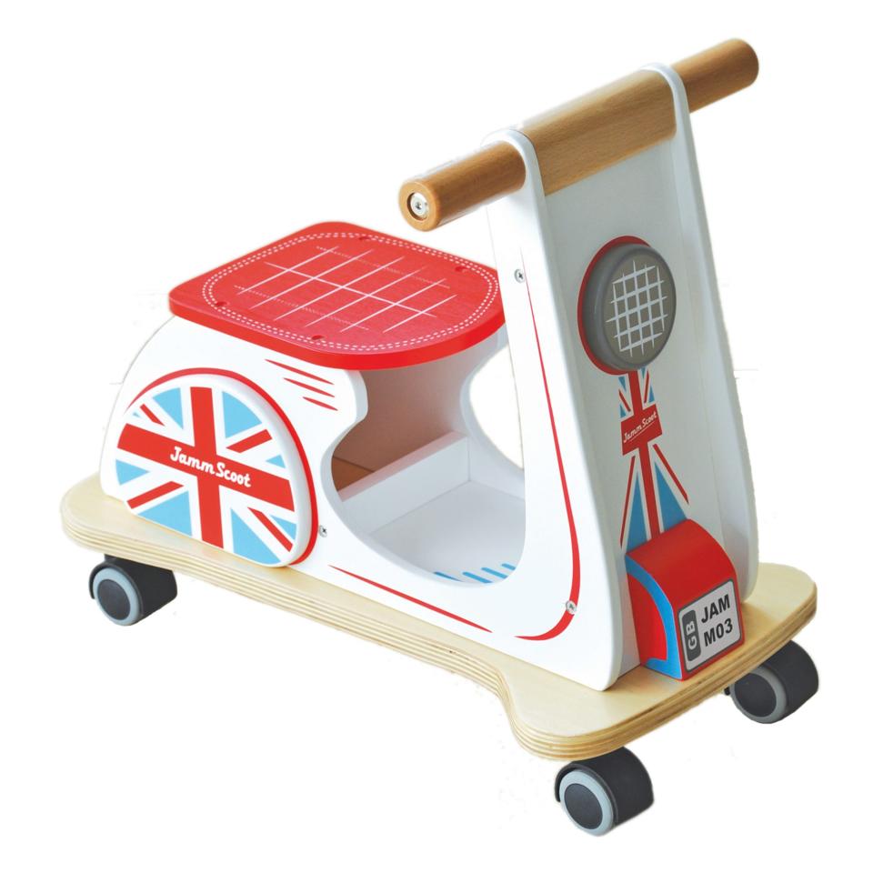 Union Jack Wooden Ride On Scooter, £56, The National Gallery Company www.nationalgallery.co.uk