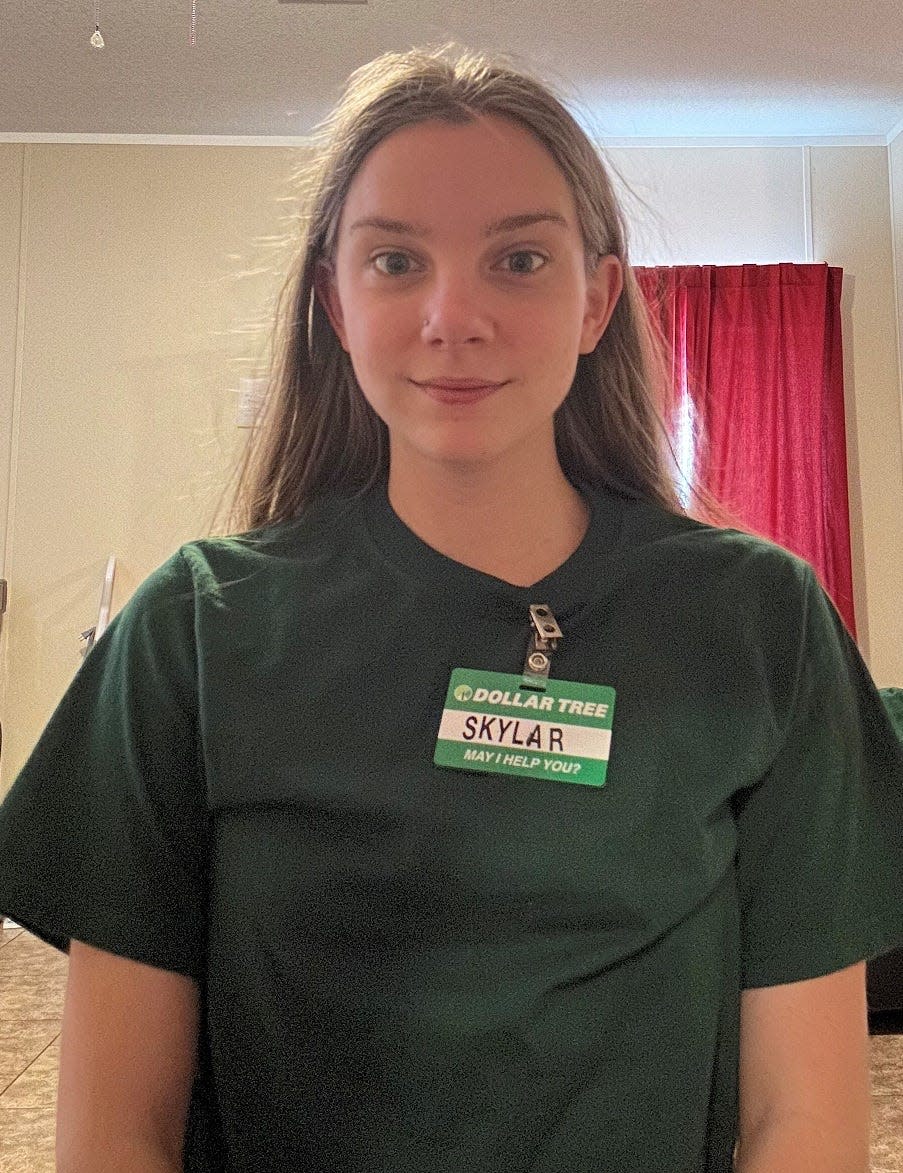 Skylar Scruggs, TikTok creator and Augusta Dollar Tree employee, uses her social media platforms to spread Autism awareness.