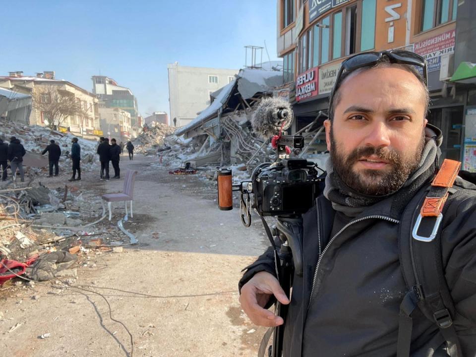 Reuters journalist Issam Abdallah was killed while stationed 1km from the northern Israeli border with Lebanon (Reuters)