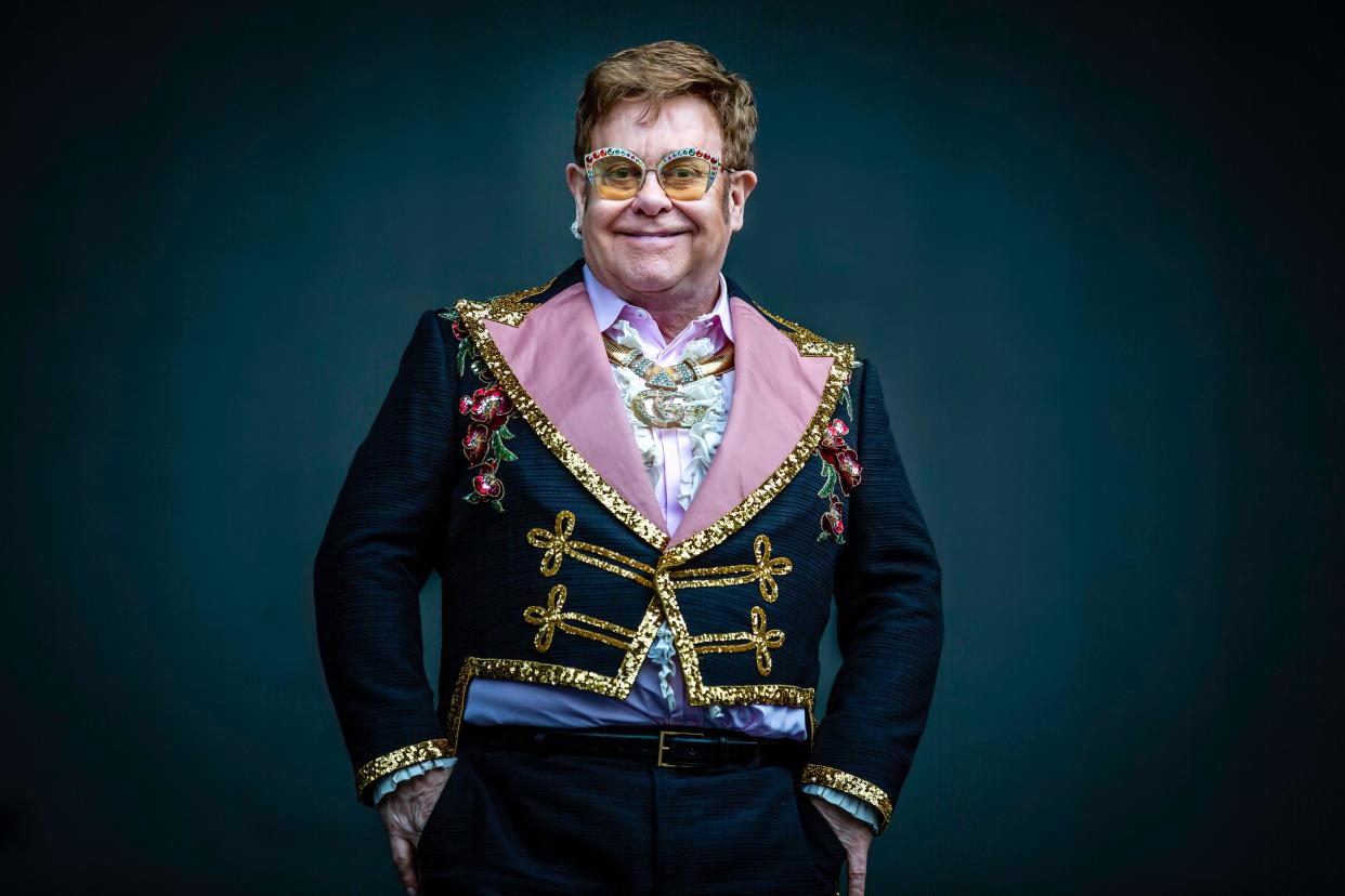 June 4th 2019: Singer and pianist Elton John performing at Bergenhus castle in Bergen, Norway