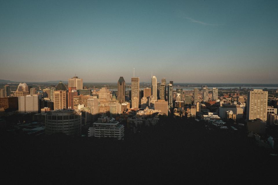 The skyline of Plateau Mont-Royal