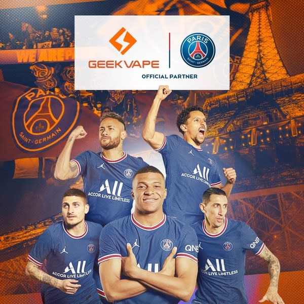 GEEKVAPE AND PARIS SAINT-GERMAIN ANNOUNCE OFFICIAL PARTNERSHIP