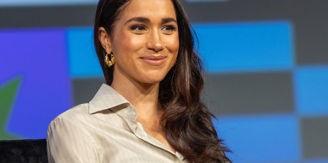 meghan, duchess of sussex, speaks onstage