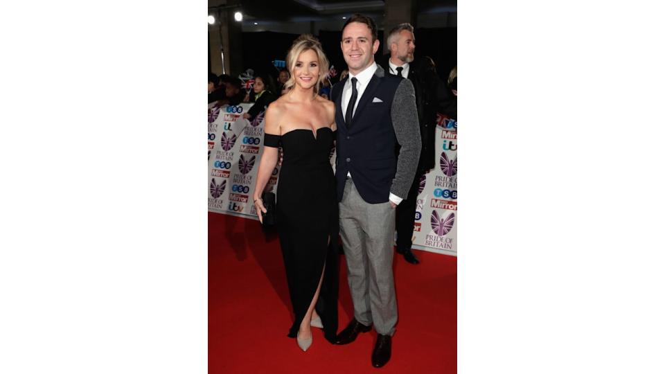 Helen Skelton with her ex-husband Richie Myler on the red carpet