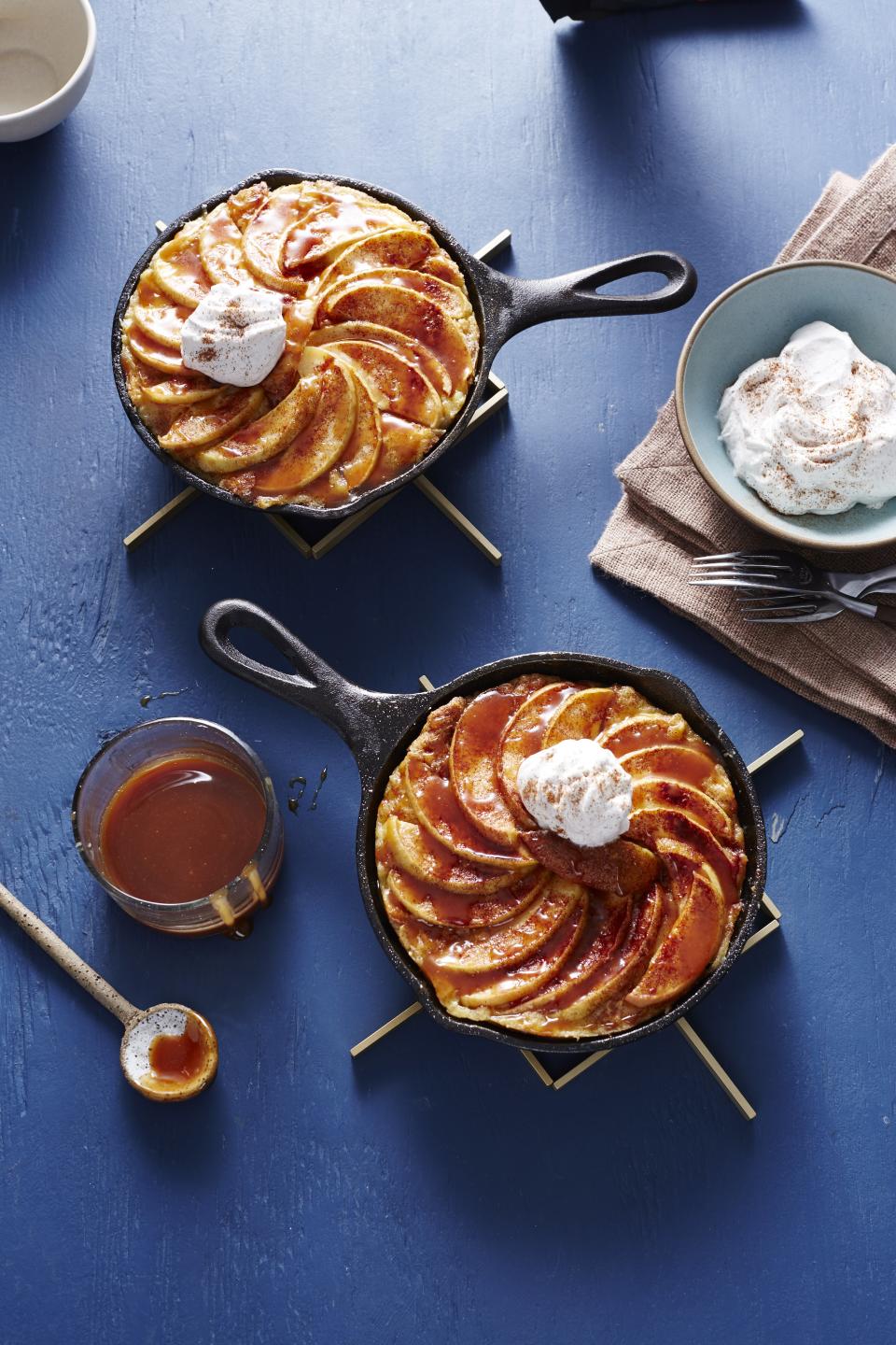 Caramel Apple French Toast Skillets