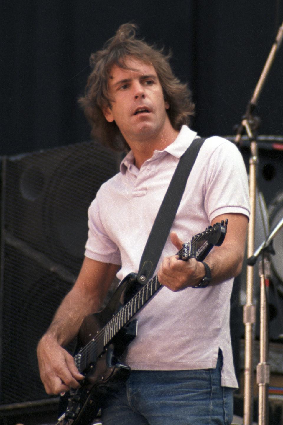 Bob Weir performs with The Grateful Dead at the Greek Theatre in Berkeley, California, on June 16, 1985.