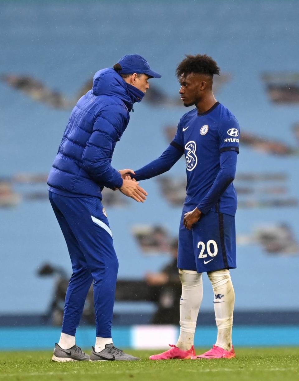 Chelsea manager Thomas Tuchel wants more from Callum Hudson-Odoi (right) (Shaun Botterill/PA) (PA Wire)