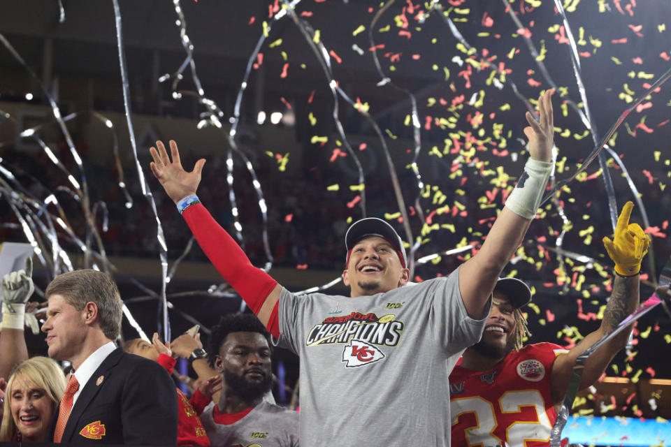 The first of many for Patrick Mahomes and the Kansas City Chiefs? (Tom Pennington/Getty Images)