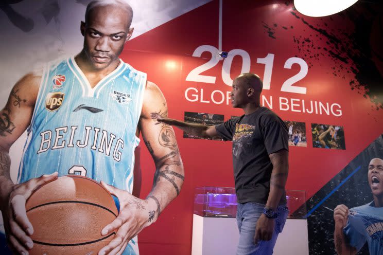 Stephon Marbury is larger than life in Beijing. (AP)