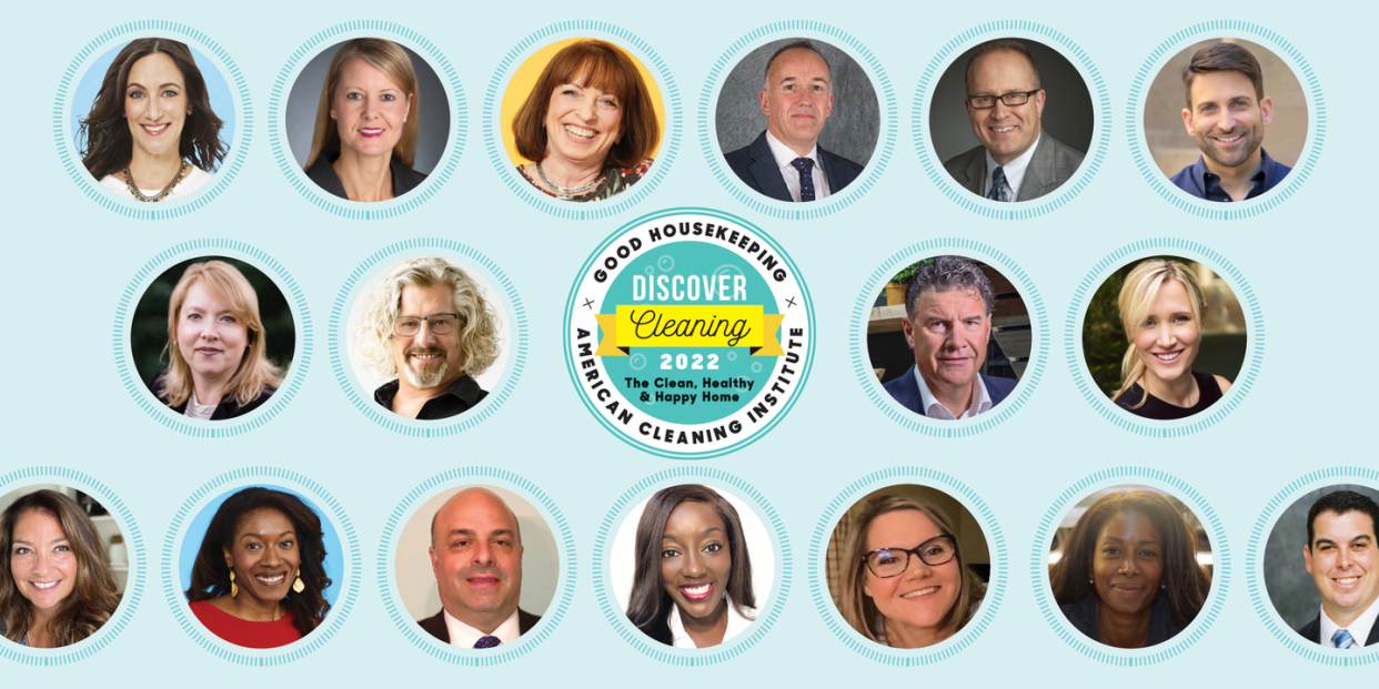 panelists and moderators  from 2022 good housekeeping and american cleaning institute discover cleaning summit