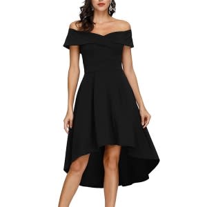 black cocktail dress