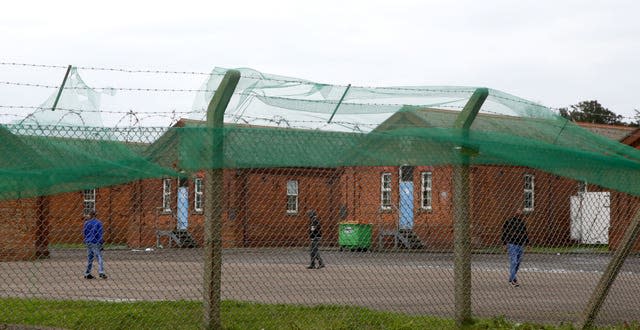 A view of Napier Barracks in Folkestone, Kent, (Gareth Fuller/PA)