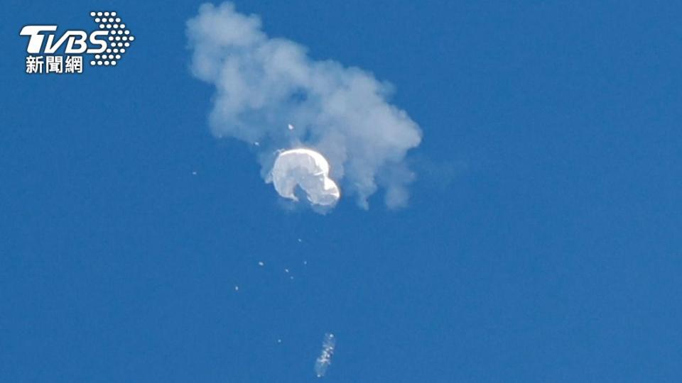 美軍出動響尾蛇飛彈擊落中國「間諜氣球」。（圖／達志影像路透社）