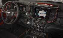 <p>An older Uconnect 3 infotainment system with a 5.0-inch display is standard on Tradesman, HFE, Big Horn, and Rebel models, while Uconnect 4 with an 8.4-inch touchscreen interface with available navigation is optional on Big Horn, Rebel, and Laramie trims and standard on Longhorns and Limiteds. Like the bigger 12.0-inch Uconnect setup, the 8.4-inch unit is both Apple CarPlay and Android Auto compatible. Even this mid-level display registers as large when experienced in person.</p>