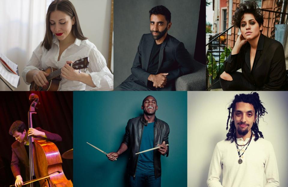 Joye in Aiken's "Joye to the World!" Holiday Concert on Dec. 5 at the USC Aiken Etherredge Center will feature Martina DaSilva (clockwise from top left), Riley Mulherkar, Ella Bric, Mathis Picard, Bryan Carter and Dan Chmielinski.