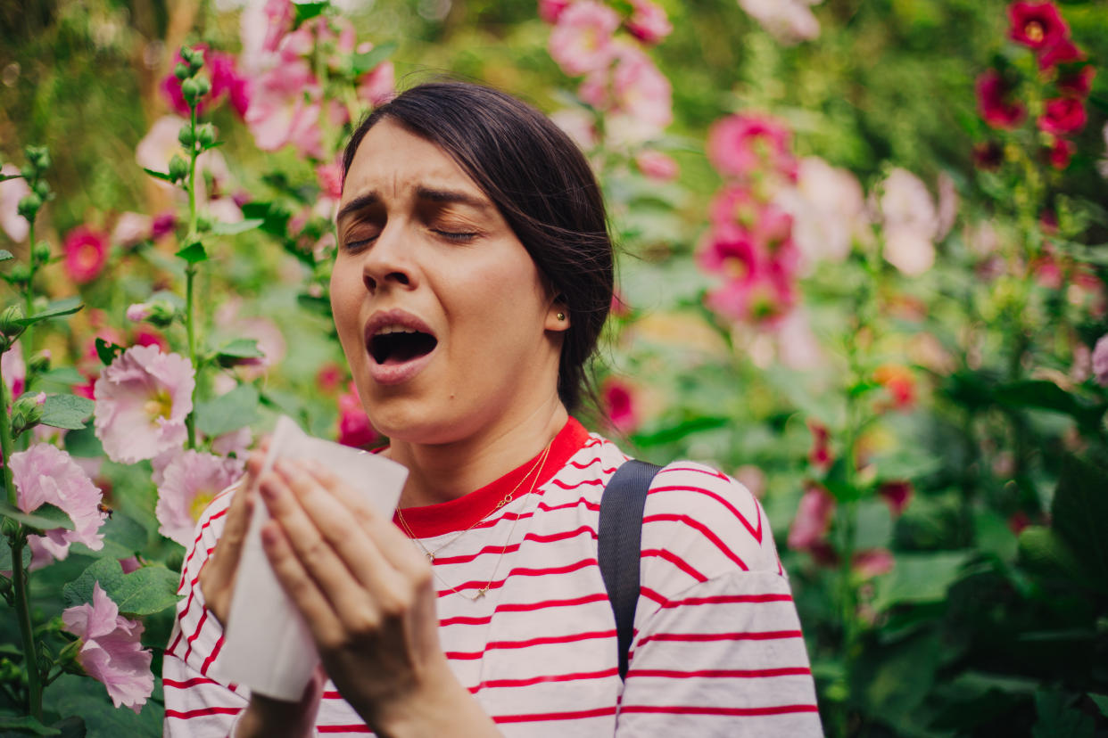 Some hay fever sufferers are set to experience 'thunder fever' as Storm Alex rolls into Britain. (Getty/stock photo)