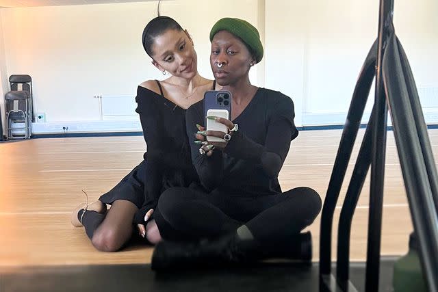 Ariana Grande/Instagram Ariana Grande and Cynthia Erivo.