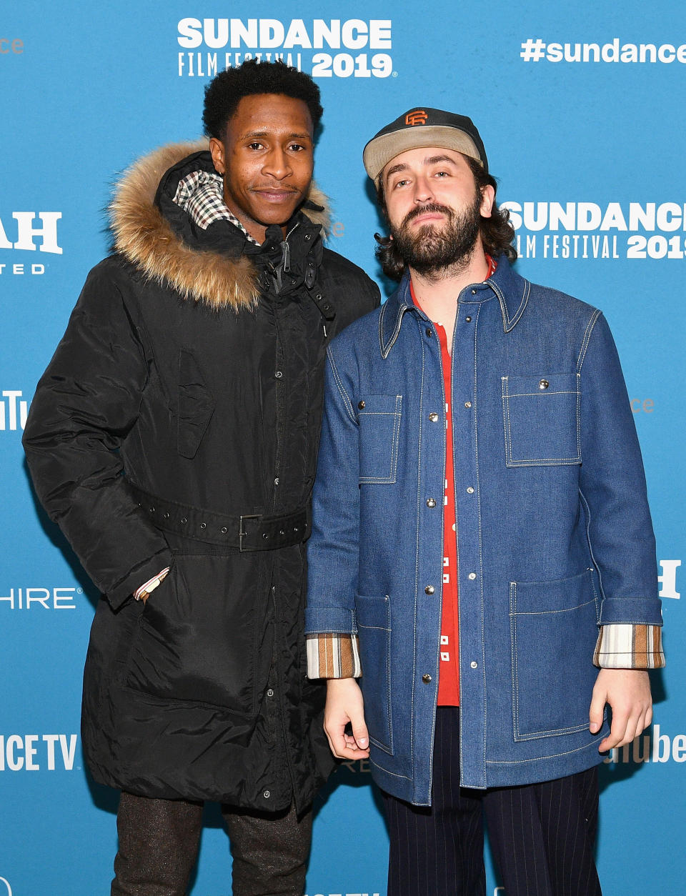 PARK CITY, UT - JANUARY 26:  Actor Jimmie Fails (L) and director Joe Talbot attend the "The Last Black Man In San Francisco" Premiere during the 2019 Sundance Film Festival at Eccles Center Theatre on January 26, 2019 in Park City, Utah.  (Photo by Dia Dipasupil/Getty Images)