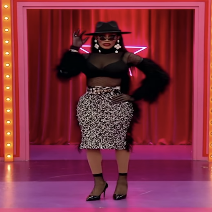 Trinity K. Bonet entering the Werk Room