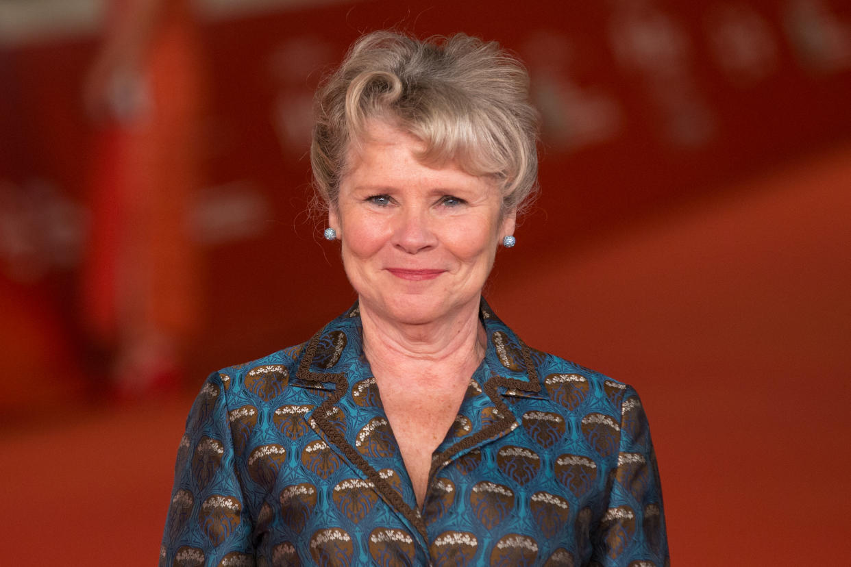 ROMA, ITALY - 2019/10/19: Imelda Staunton during the red carpet for the movie "Downton Abbey" for the third day of the Rome Film Fest. (Photo by Matteo Nardone/Pacific Press/LightRocket via Getty Images)