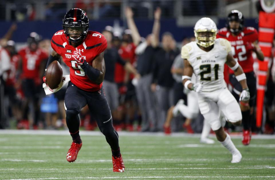 Jonathan Giles led Texas Tech in catches (69), receiving yards (1,158) and touchdown receptions (13) in 2016. (AP Photo/Ron Jenkins)