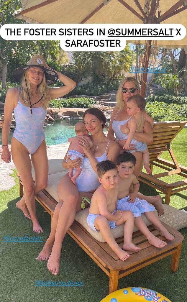 Katharine McPhee and Baby Boy Rennie Rock Matching Swimsuits in