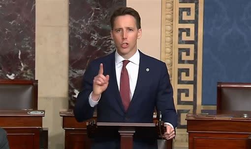 美國參議員霍利（圖／翻攝自Josh Hawley推特）