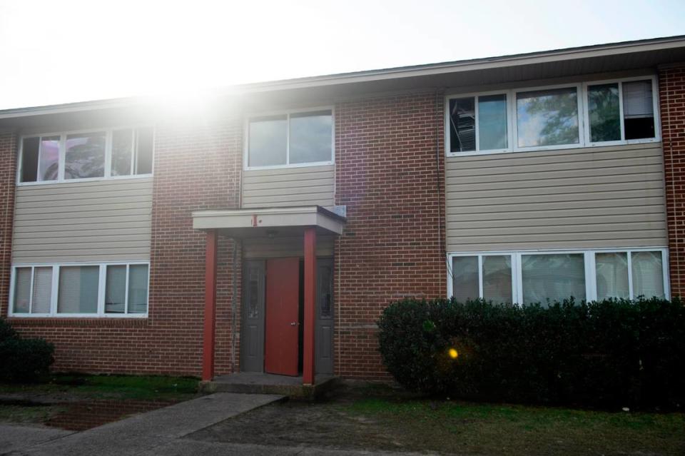 The I building of the William Bell Apartments in Gulfport where a fire killed two and injured 5, two of them critically, in the early hours of Wednesday, Jan. 25, 2023. The fire started in an upstairs apartment and smoke damaged an adjacent apartment while the two downstairs apartments were still habitable, according to Gulfport Fire Chief Billy Kelly.