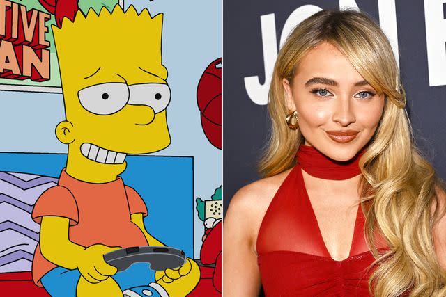 <p>FOX; Lester Cohen/Getty</p> Bart Simpson and Sabrina Carpenter