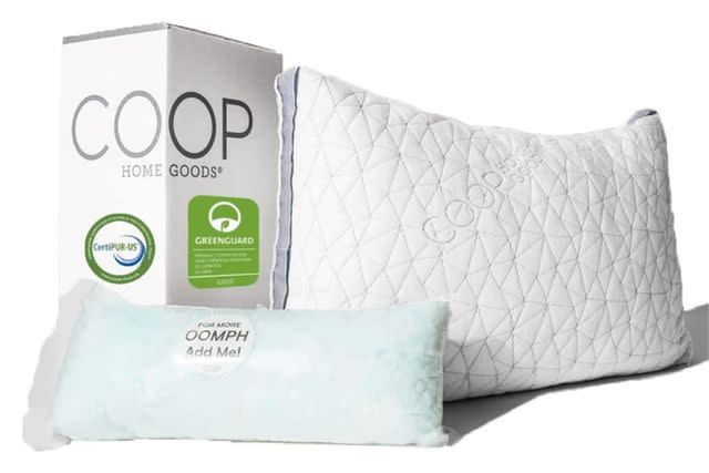 Coop Home Goods Throw Pillow Insert (Pack of 2 White) - 18 x 18 Inches  Indoor Decorative Pillow, Adjustable Memory Foam Fill, Lightweight Down