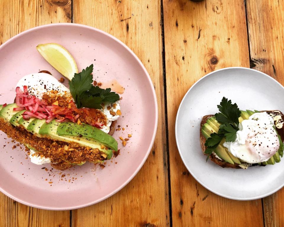 Avocado on toast with poached egg at GROW Anglesea. (Photo: GROW)