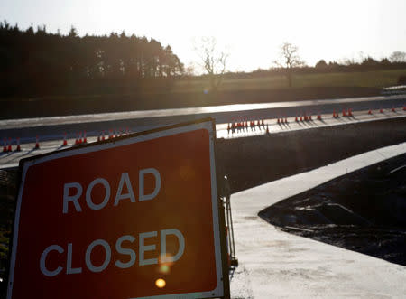 Construction takes place on the Western Peripheral Route in Aberdeen, Scotland, Britain January 17, 2018. REUTERS/Russell Cheyne