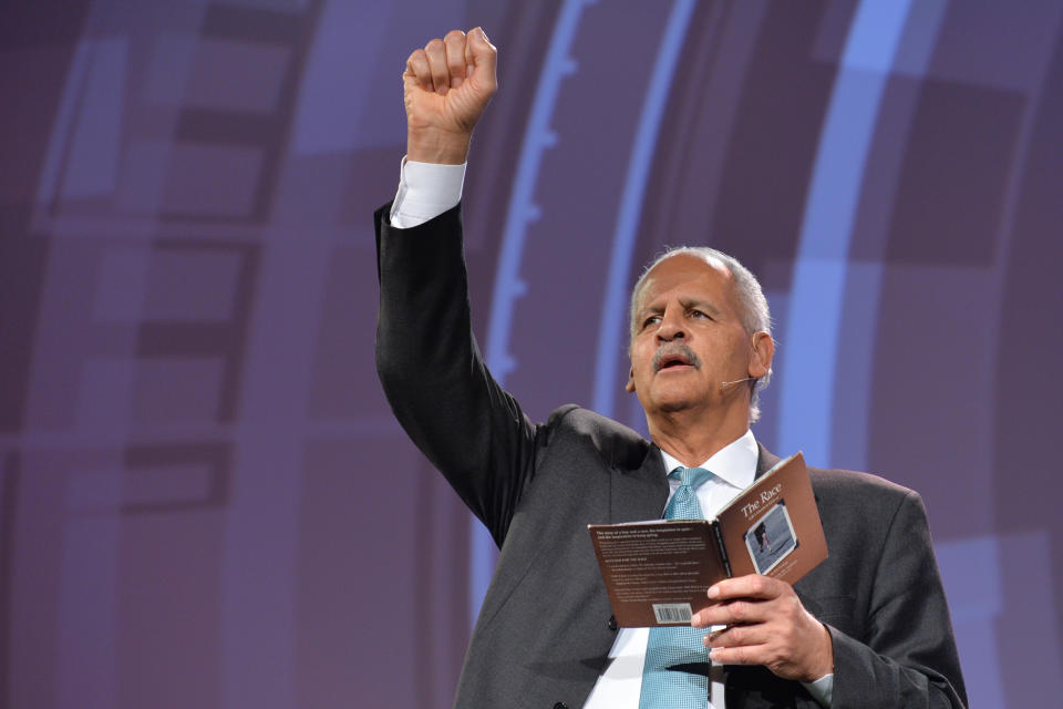 Stedman Graham, a leadership expert and NY Times best-selling author, speaks at Pendulum Summit, World's Leading Business and Self-Empowerment Summit, in Dublin Convention Center.  On thursday, 9 January 2020, in Dublin, Ireland. (Photo by Artur Widak/NurPhoto via Getty Images)