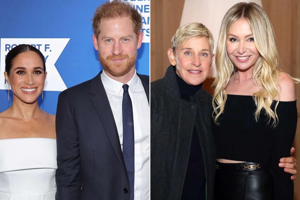 Prince Harry and Meghan Markle, Ellen Degeneres and Portia de Rossi