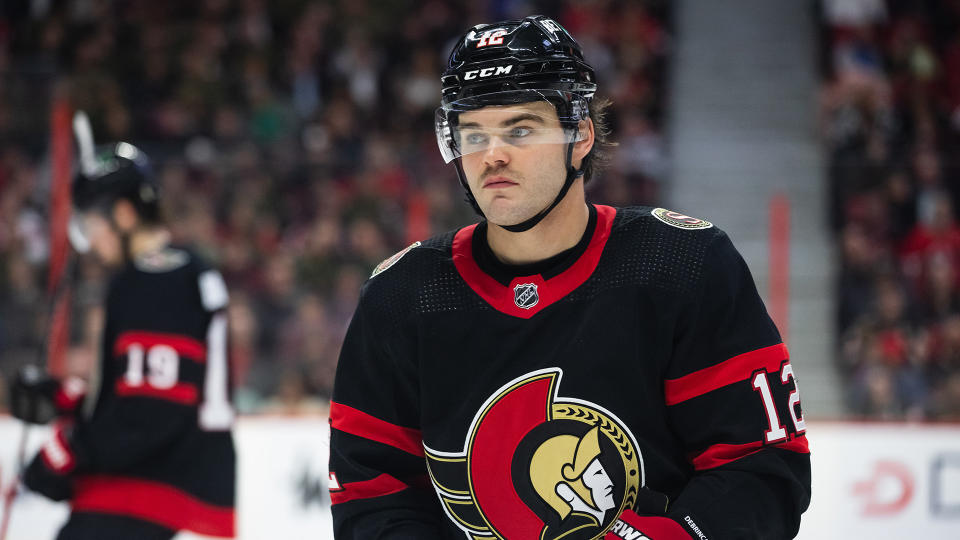 Alex DeBrincat's first season with the Senators has been a disappointment. (Photo by Richard A. Whittaker/Icon Sportswire via Getty Images)