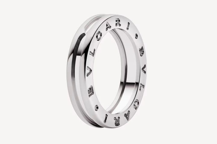 A promotional image of the Bvlgari B.Zero1 ring.