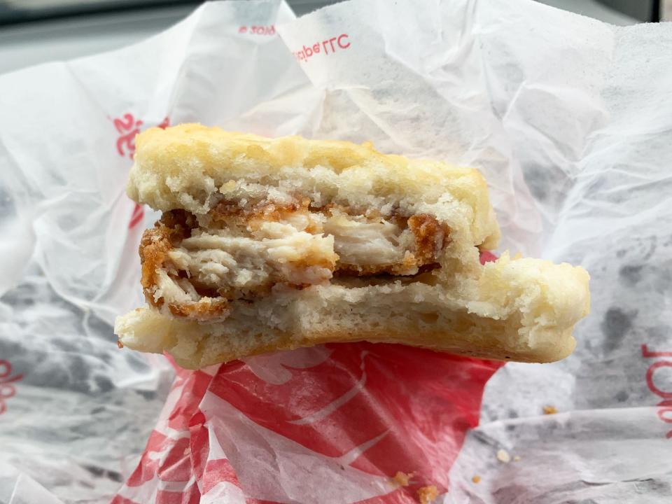 Wendy's breakfast sandwich