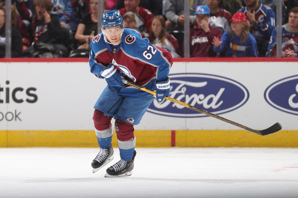 Artturi Lehkonen of the Colorado Avalanche is a great option to trade for in fantasy hockey. (Photo by Michael Martin/NHLI via Getty Images)