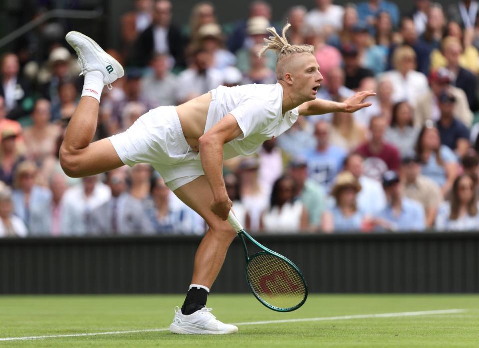 Mark Lajal more than held his own in an impressive first-round display (Getty Images)