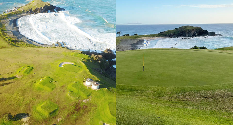 These images show the Crescent Head Golf Club on the NSW mid-north coast.