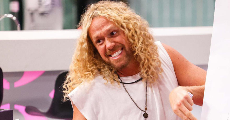 Tim Dormer smiles in the Big Brother house