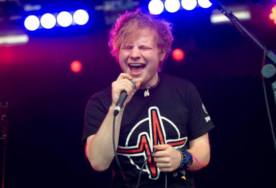 Unstoppable: Ed Sheeran at Lovebox in 2011 (Getty)