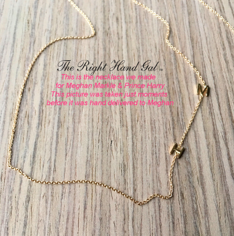 Meghan Markle letter necklace 