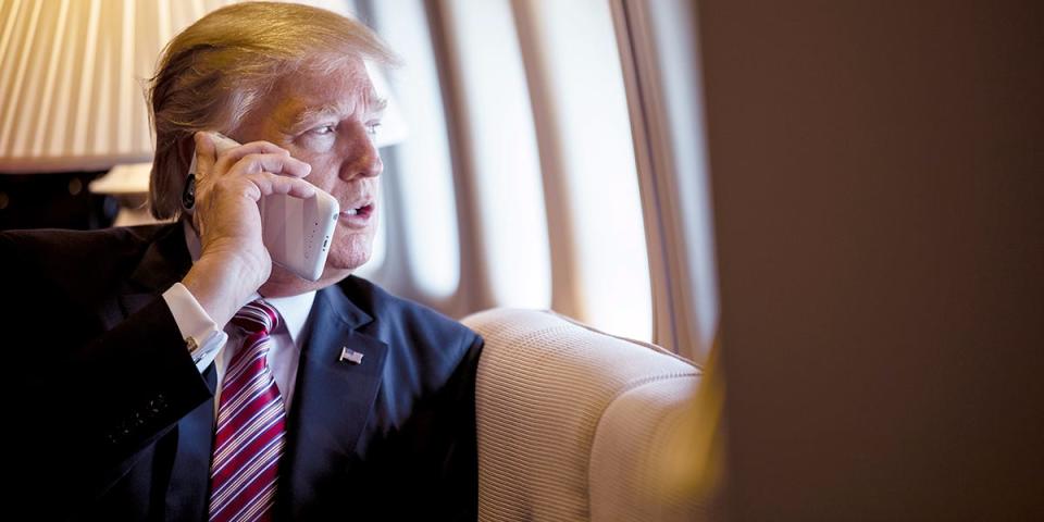 Trump on phone