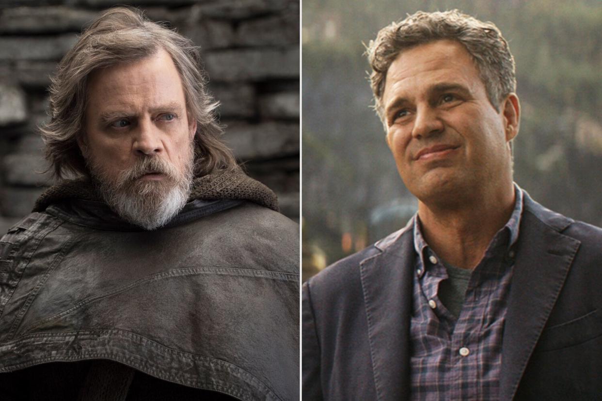 Star Wars: The Last Jedi.. Luke Skywalker (Mark Hamill), Bruce Banner/Hulk Mark Ruffalo