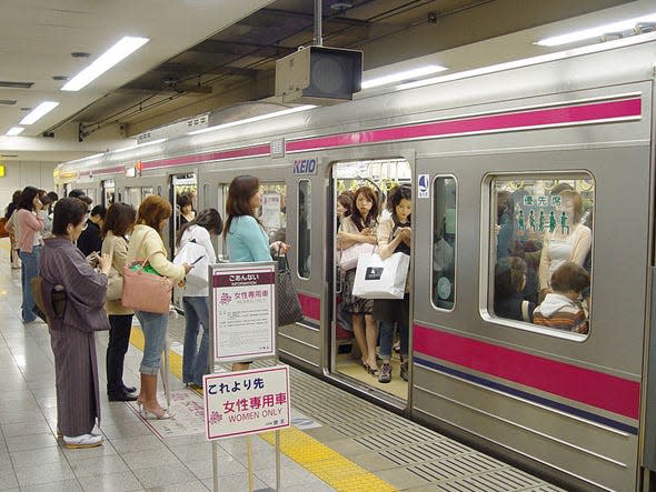 women only subway japan